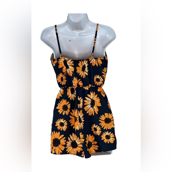 PatPat Sunflower Print One Piece - Black and Yellow (I) - Picture 2 of 6